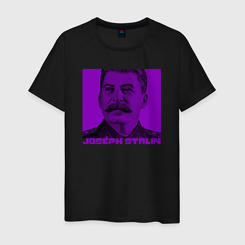 Мужская футболка Joseph Stalin / Черный – фото 1
