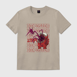 Футболка хлопковая мужская Red imposter, цвет: миндальный