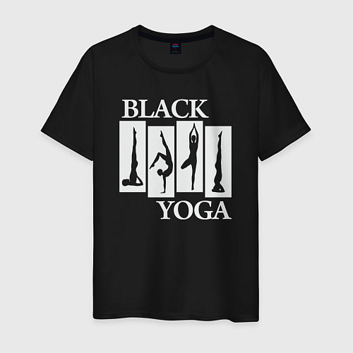 Мужская футболка Black yoga / Черный – фото 1