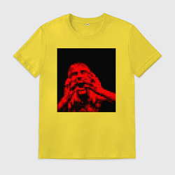 Футболка хлопковая мужская Физикал пэйн, цвет: желтый