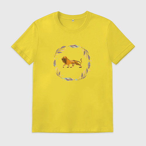 Мужская футболка Быть львом / Желтый – фото 1