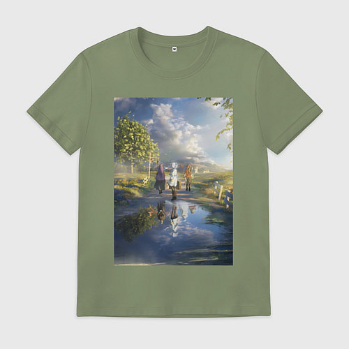 Мужская футболка Провожающая в последний путь Фрирен / Авокадо – фото 1