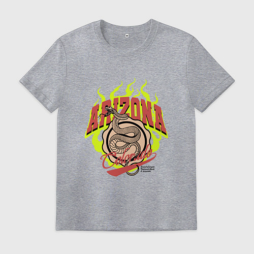 Мужская футболка Аризонская гадюка / Меланж – фото 1