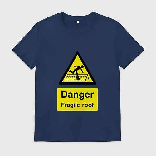 Мужская футболка Вывих мозга / Тёмно-синий – фото 1