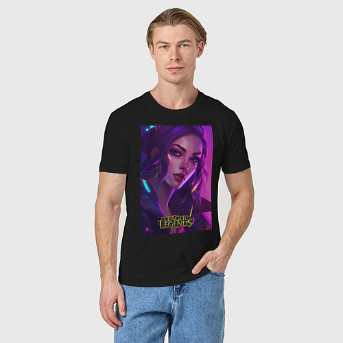 Мужская футболка League of Legends Kaisa Kda / Черный – фото 3