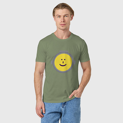 Мужская футболка Content Warning жёлтый / Авокадо – фото 3