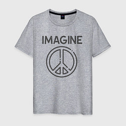 Футболка хлопковая мужская Peace imagine, цвет: меланж