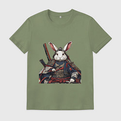 Футболка хлопковая мужская Самурай Кроль, цвет: авокадо