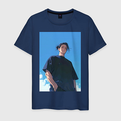 Мужская футболка Сугуру Гэто / Тёмно-синий – фото 1