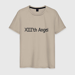 Футболка хлопковая мужская XIIIth angel, цвет: миндальный