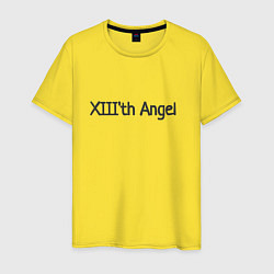 Футболка хлопковая мужская XIIIth angel, цвет: желтый
