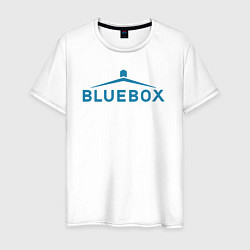 Футболка хлопковая мужская Доктор Кто Bluebox, цвет: белый