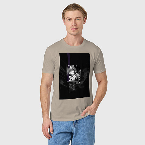 Мужская футболка Горничная Рем / Миндальный – фото 3