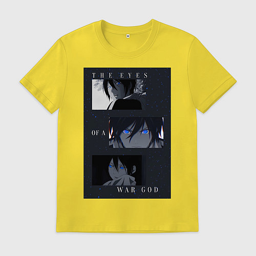 Мужская футболка Глаза бога войны / Желтый – фото 1