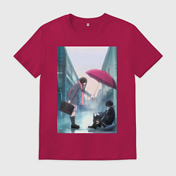 Футболка хлопковая мужская Хиёри Ики Ято, цвет: маджента