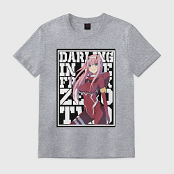 Футболка хлопковая мужская Darling in the FranXX zero, цвет: меланж