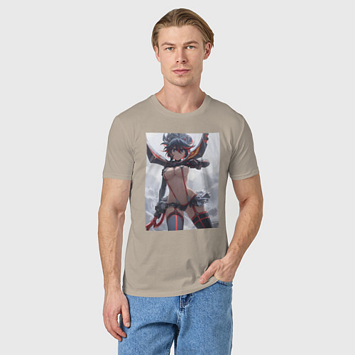 Мужская футболка Убей или умри арт / Миндальный – фото 3