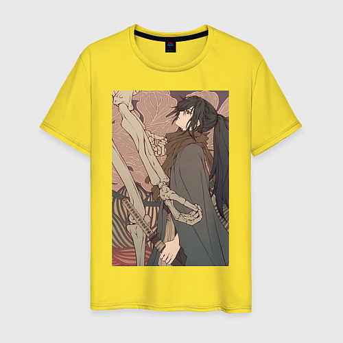 Мужская футболка Усянь Вэй с катаной / Желтый – фото 1