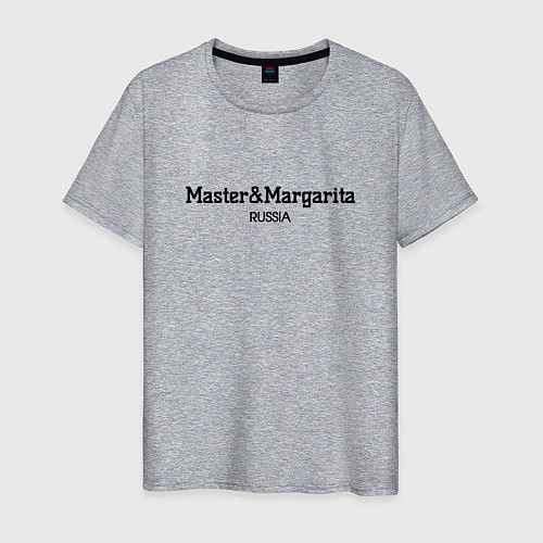 Мужская футболка Master and margarita - мастер и маргарита / Меланж – фото 1