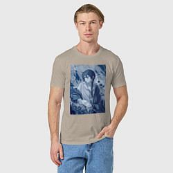 Футболка хлопковая мужская Ванитас врач, цвет: миндальный — фото 2