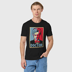 Футболка хлопковая мужская Doctor, цвет: черный — фото 2