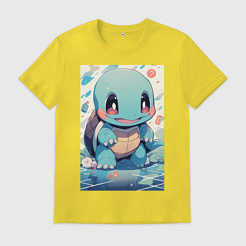 Мужская футболка Покемон Сквиртл / Желтый – фото 1