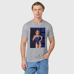 Футболка хлопковая мужская Не издевайся Нагаторо Хаясэ, цвет: меланж — фото 2