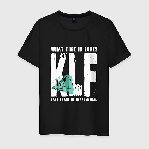 Мужская футболка Klf - What time is love / Черный – фото 1