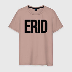 Футболка хлопковая мужская Токен для рекламы - ERID, цвет: пыльно-розовый