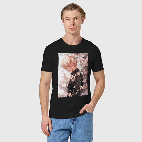 Мужская футболка Моя геройская академия Кацуки Бакуго причуда / Черный – фото 3