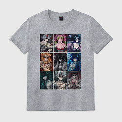 Футболка хлопковая мужская Клинок, рассекающий демонов Мицури Канродзи, цвет: меланж