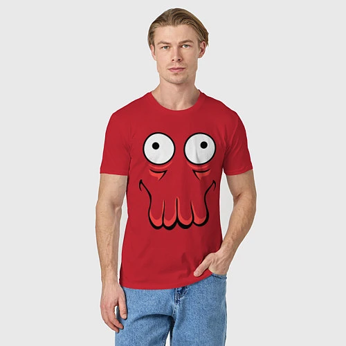 Мужская футболка John Zoidberg Face / Красный – фото 3