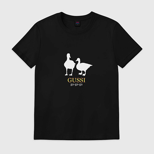 Мужская футболка Gussi - ga ga ga / Черный – фото 1