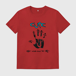 Футболка хлопковая мужская The Cure - Wish tour, цвет: красный
