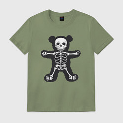 Футболка хлопковая мужская Skeletor bear, цвет: авокадо