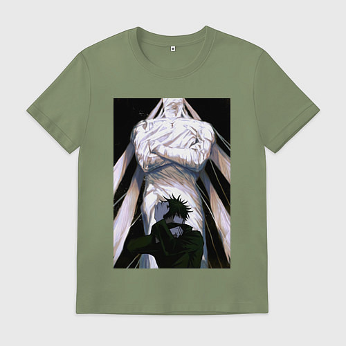 Мужская футболка Магическая битва Мэгуми Фусигуро холодный юноша / Авокадо – фото 1