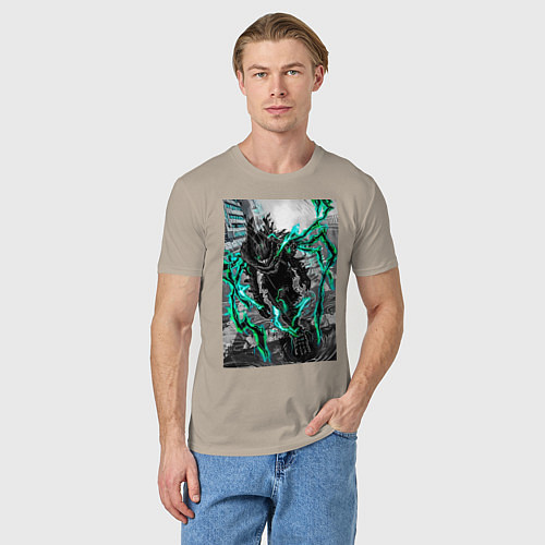 Мужская футболка Моя геройская академия Идзуку Мидория причуда / Миндальный – фото 3