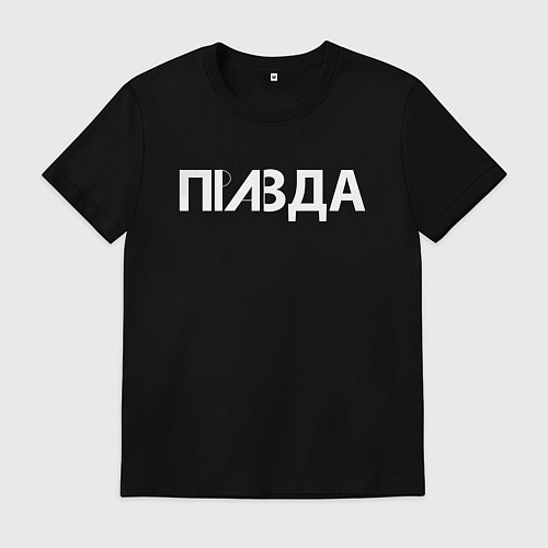 Мужская футболка Правда / Черный – фото 1
