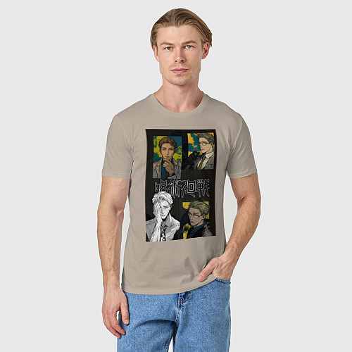 Мужская футболка Магическая битва Кэнто Нанами работник / Миндальный – фото 3