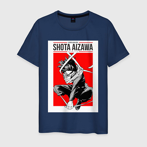 Мужская футболка Моя геройская академия Сёта Айдзава / Тёмно-синий – фото 1