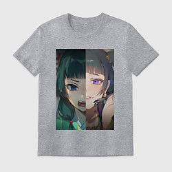 Футболка хлопковая мужская Монолог фармацевта Маомао коллаж, цвет: меланж