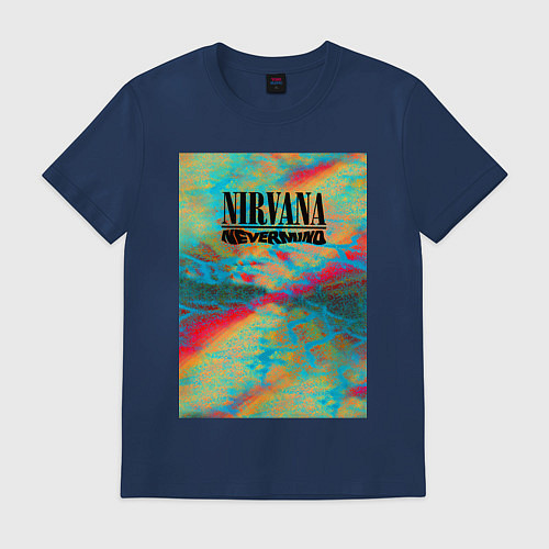 Мужская футболка Nirvana nevermind album / Тёмно-синий – фото 1