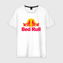 Футболка хлопковая мужская Bed Rull, цвет: белый