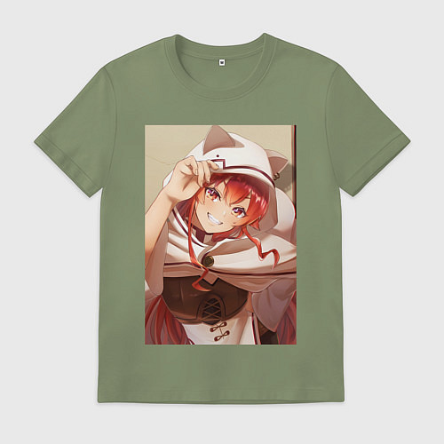 Мужская футболка Реинкарнация безработного Эрис Бореас Грейрат кошк / Авокадо – фото 1