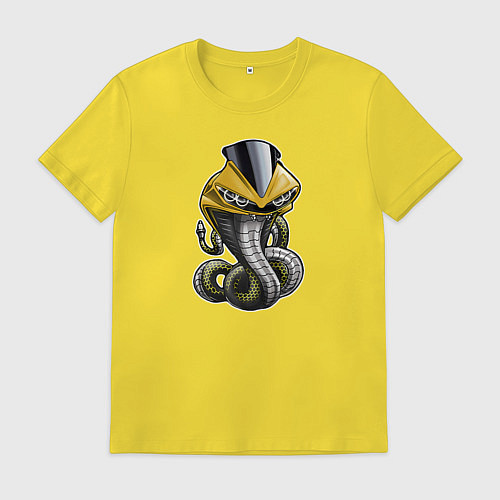 Мужская футболка Yamaha R6 Snake / Желтый – фото 1