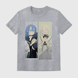 Футболка хлопковая мужская Реинкарнация безработного Рокси Мигурдия Сильфиетт, цвет: меланж