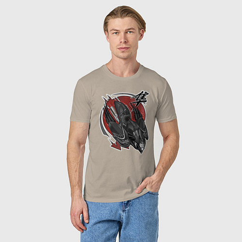 Мужская футболка Suzuki hayabusa / Миндальный – фото 3