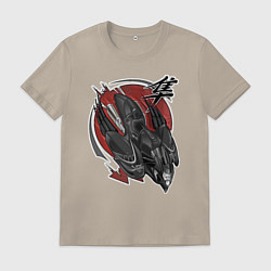 Футболка хлопковая мужская Suzuki hayabusa, цвет: миндальный