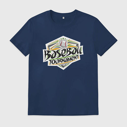 Мужская футболка Бейсбольный турнир / Тёмно-синий – фото 1