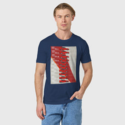 Футболка хлопковая мужская Mitsubishi Lancer Evolution, цвет: тёмно-синий — фото 2